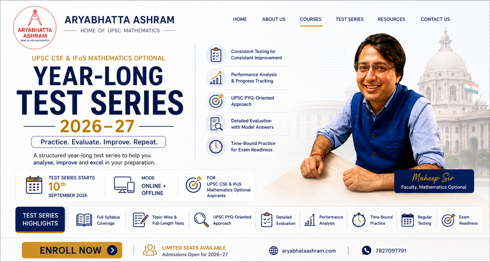 Year Long Maths Test Series (20 Tests)